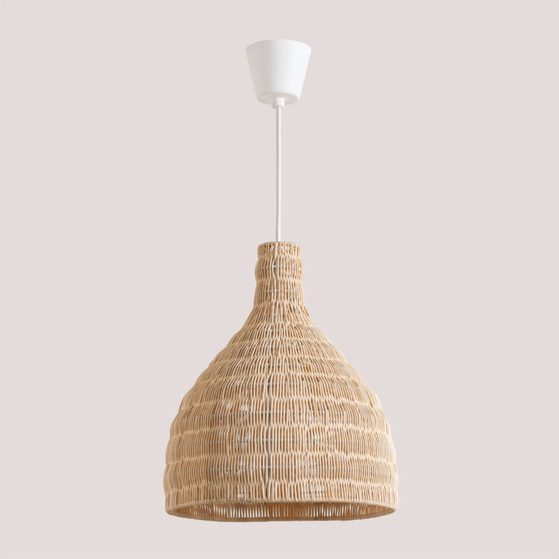 foto del prodotto sklum lampada a sospensione in rattan markle