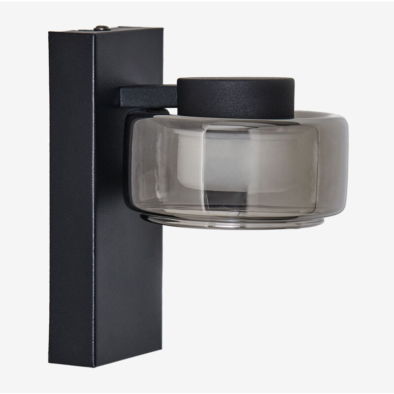 foto del prodotto sklum lampada da parete da esterno a led in metallo e vetro valideri