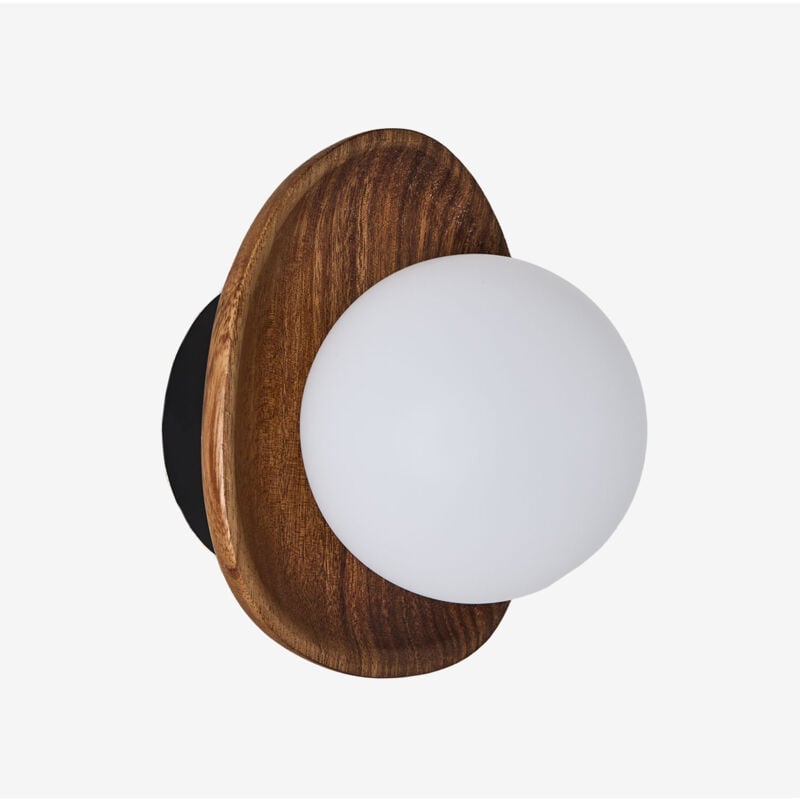 foto del prodotto sklum lampada da parete freidy in legno di acacia