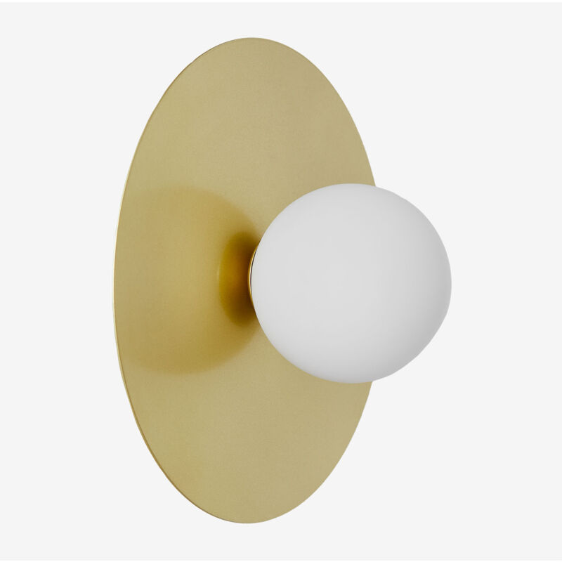 foto del prodotto sklum lampada da parete per bagno jorien con sfera di vetro