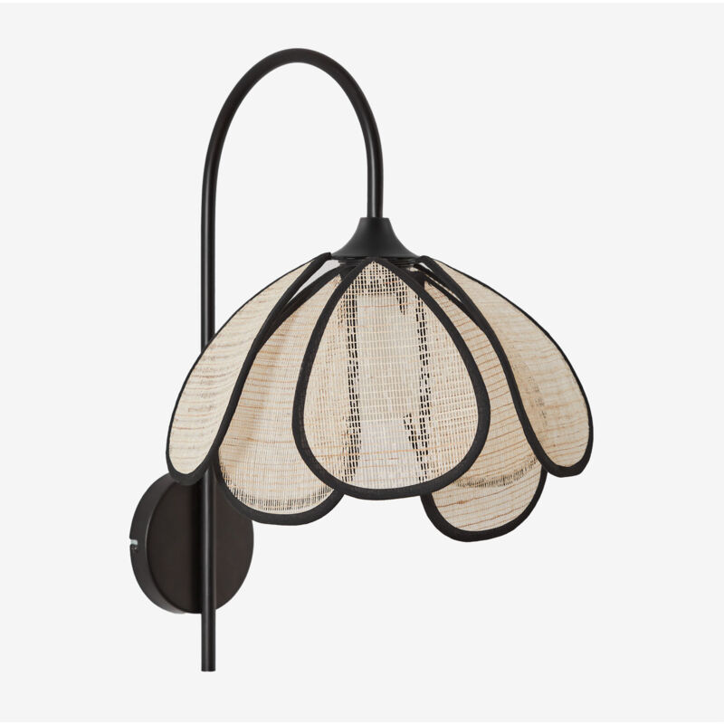 foto del prodotto sklum lampada da parete vidson in lino 35 cm