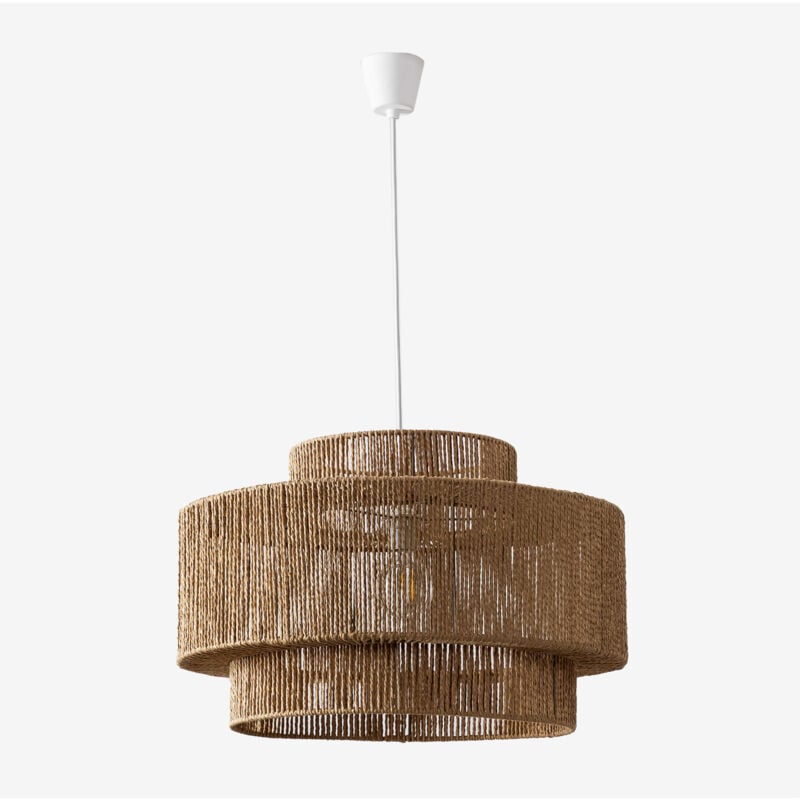 foto del prodotto sklum lampada da soffitto da esterno kena in carta intrecciata