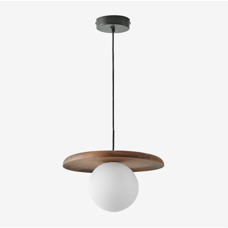 foto del prodotto sklum lampada da soffitto freidy in legno di acacia