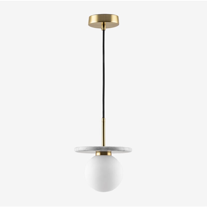 foto del prodotto sklum lampada da soffitto in marmo eustachio e cristallo