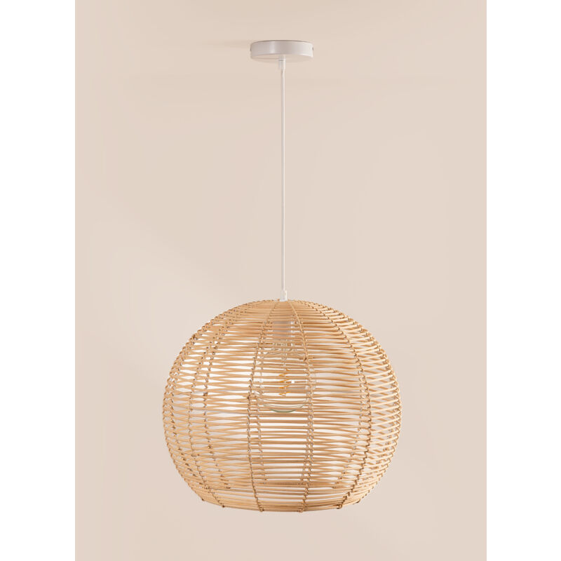 foto del prodotto sklum lampada da soffitto in rattan alpe