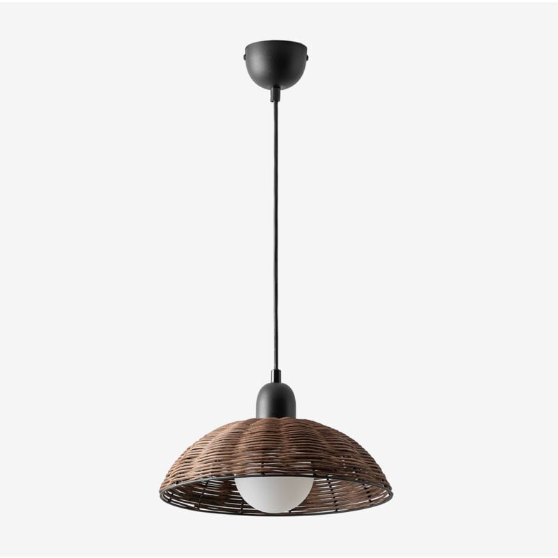 foto del prodotto sklum lampada da soffitto in rattan lutyen