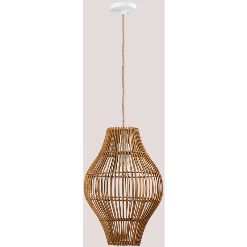foto del prodotto sklum lampada da soffitto in rattan maope