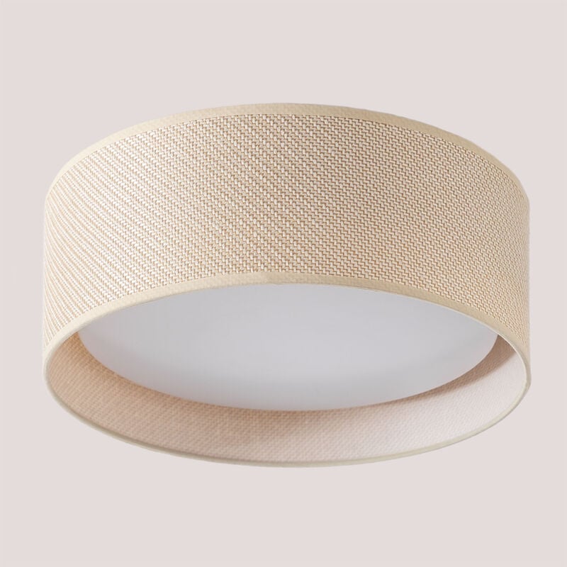 foto del prodotto sklum lampada da soffitto in rattan masha