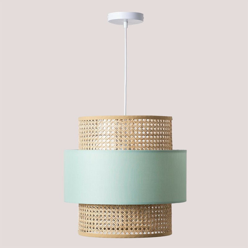 foto del prodotto sklum lampada da soffitto in rattan satu