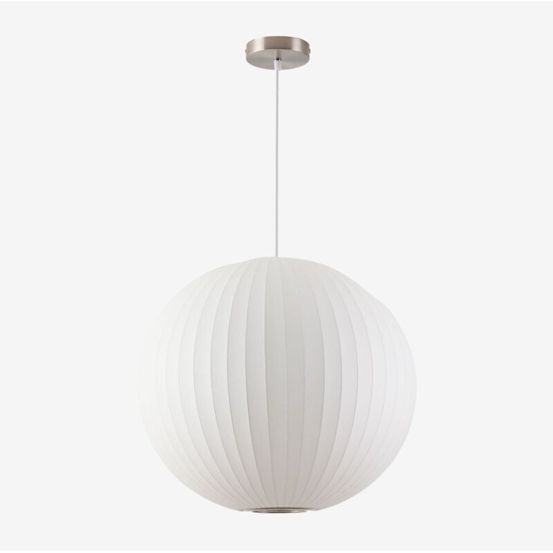 foto del prodotto sklum - lampada da soffitto in seta artificiale e ferro worel