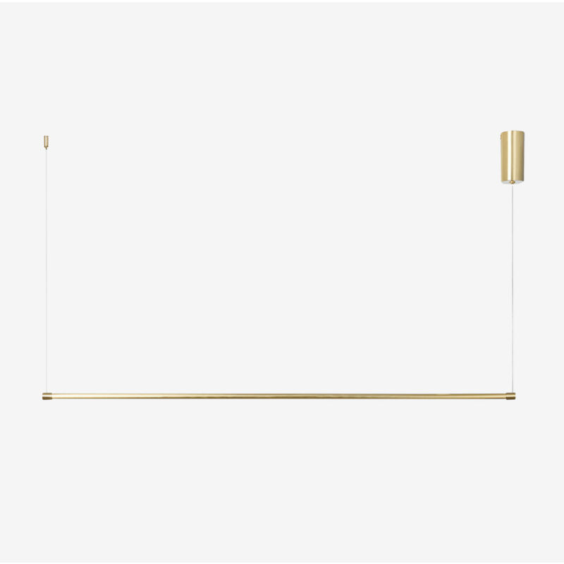 foto del prodotto sklum lampada da soffitto lineare a led in metallo 122 cm bergene