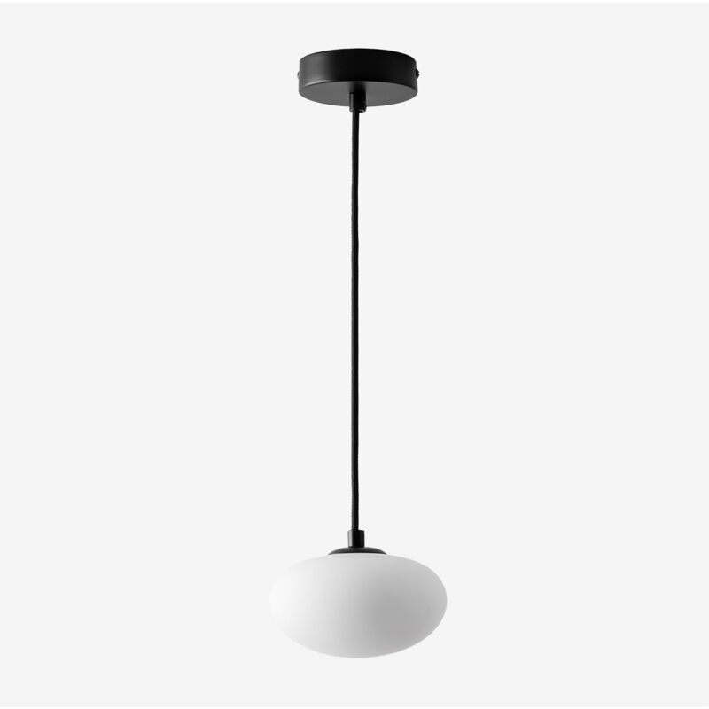 foto del prodotto sklum lampada da soffitto marliene in metallo con sfera in vetro