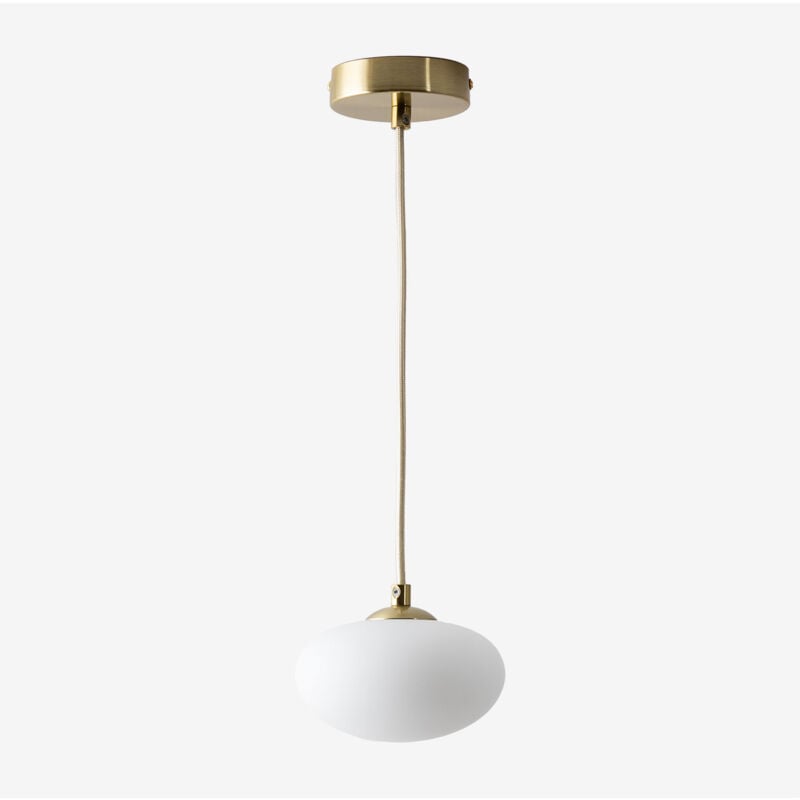 foto del prodotto sklum lampada da soffitto marliene in metallo con sfera in vetro