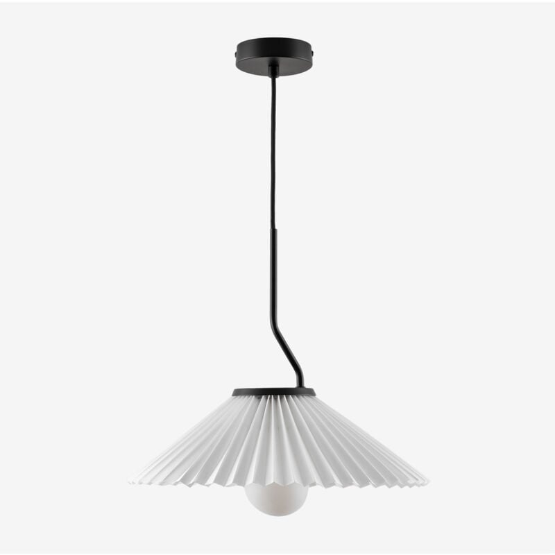 foto del prodotto sklum lampada da soffitto suellen in metallo e tessuto