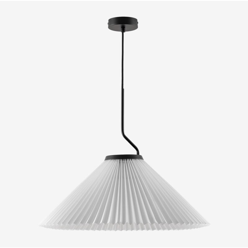 foto del prodotto sklum lampada da soffitto suellen in metallo e tessuto