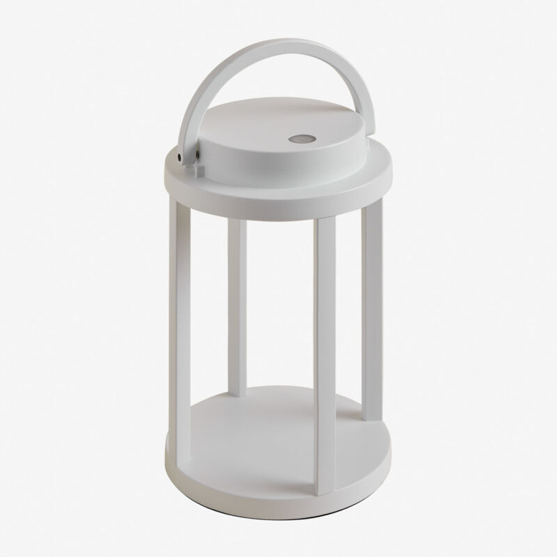 foto del prodotto sklum - lampada da tavolo da esterno a led senza fili in acciaio arelvy