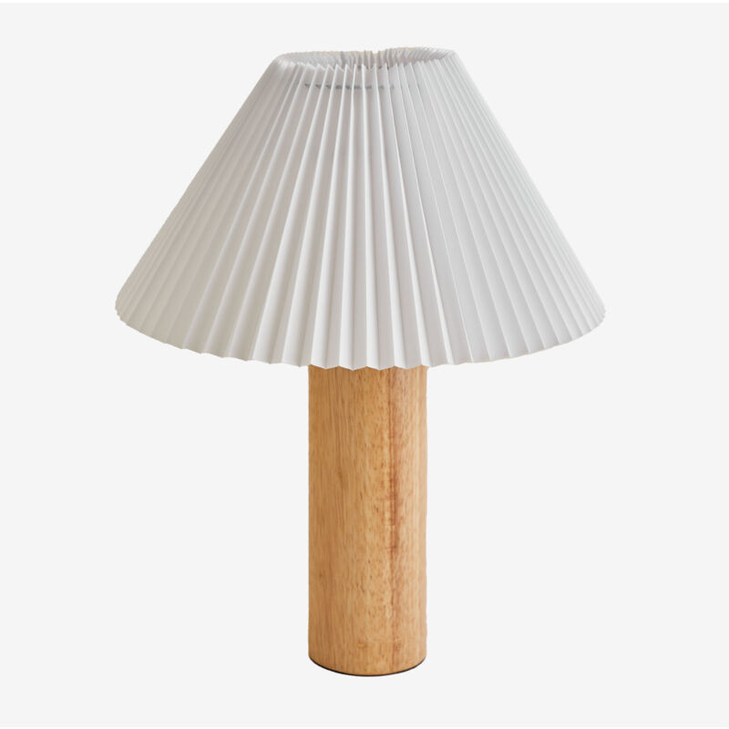 foto del prodotto sklum lampada da tavolo gaines in legno di caucci 