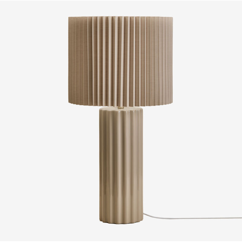 foto del prodotto sklum lampada da tavolo in ceramica e tessuto marvila