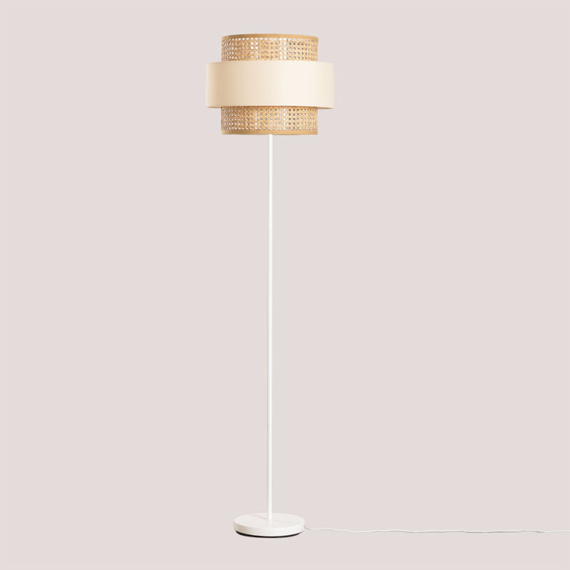 foto del prodotto sklum lampada da terra in rattan satu