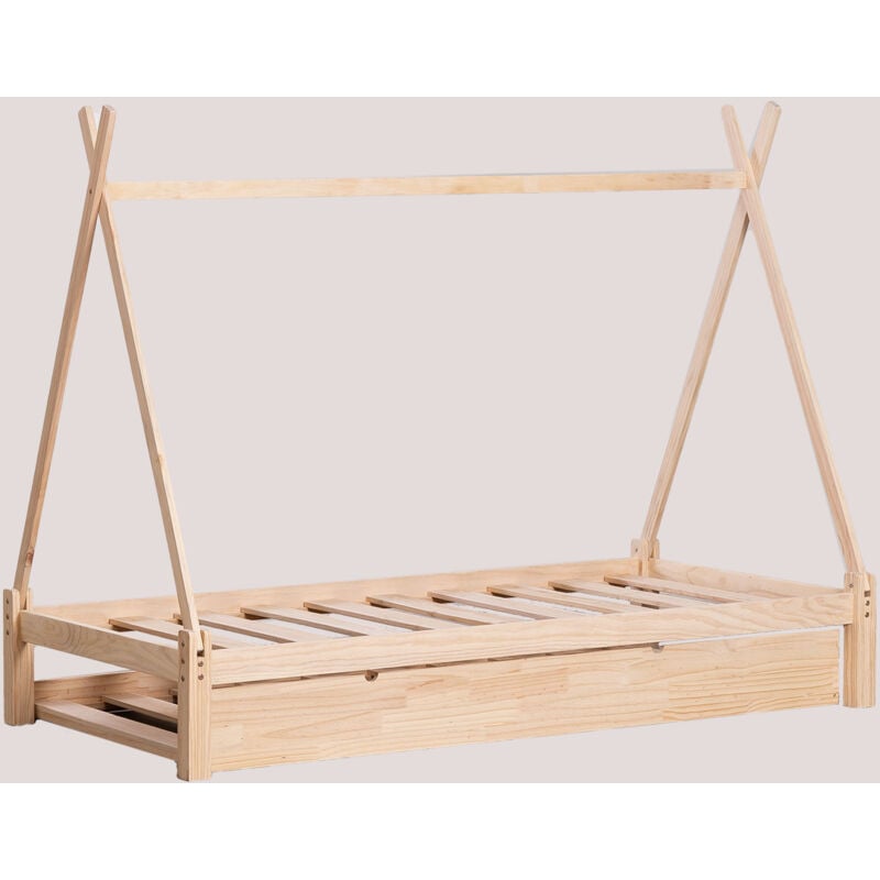 foto del prodotto sklum letto per bambini in legno joan per materasso da 90 cm
