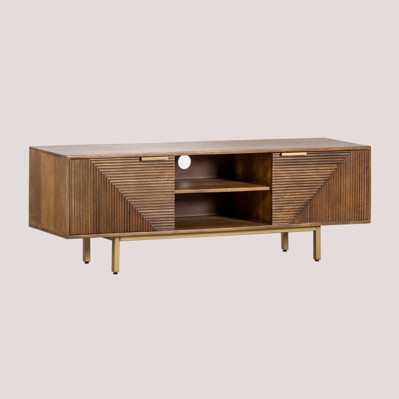 foto del prodotto sklum mobile tv in legno di mango baty
