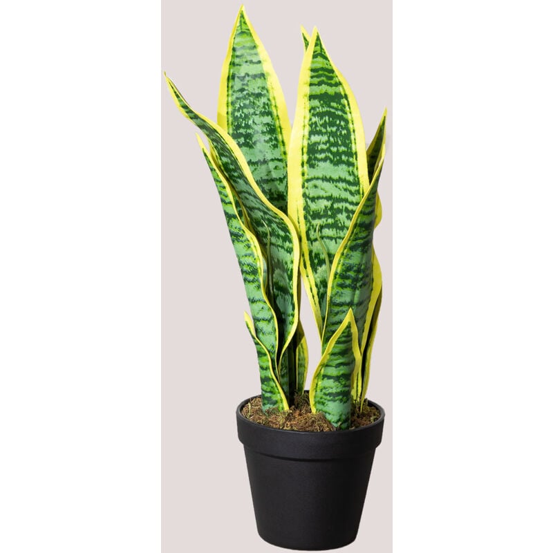 foto del prodotto sklum pianta artificiale decorativa sansevieria 45 cm