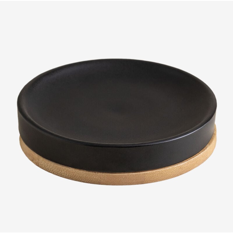 foto del prodotto sklum portasapone in ceramica e bamb elvan