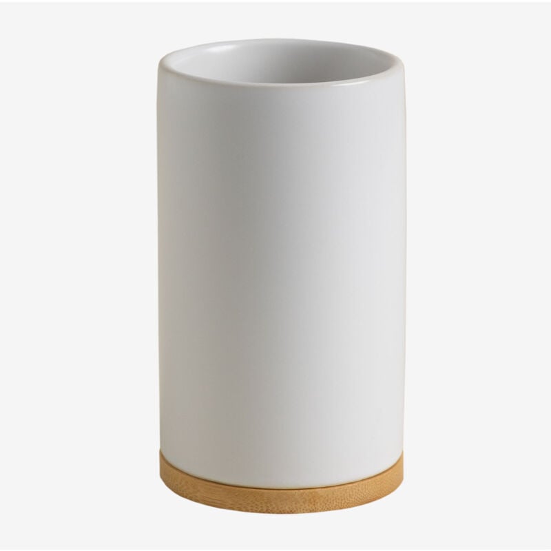 foto del prodotto sklum portaspazzolino elvan in ceramica e bamb 