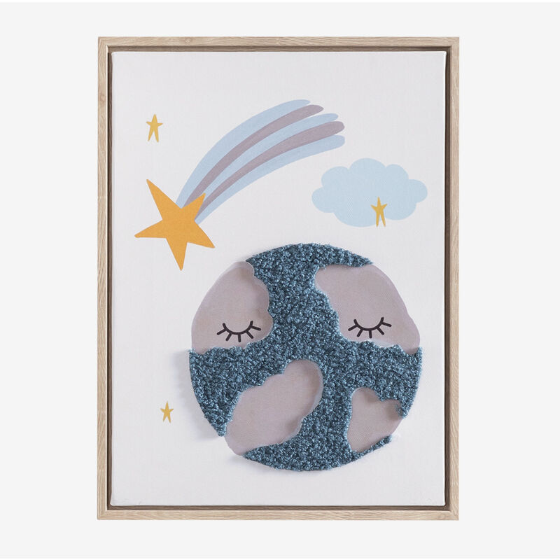 foto del prodotto sklum quadro decorativo 30x40 cm con texture tessile haley kids
