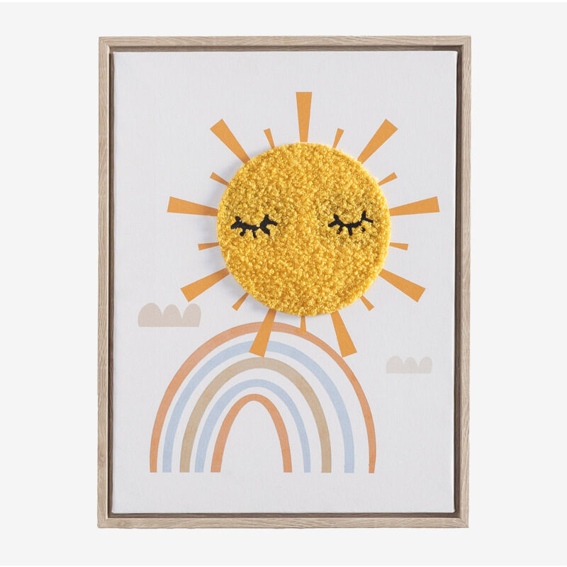 foto del prodotto sklum quadro decorativo 30x40 cm con texture tessile jamie kids