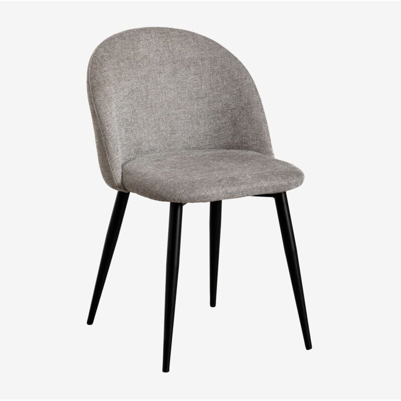 foto del prodotto sklum - sedia da pranzo imbottita e in acciaio kana