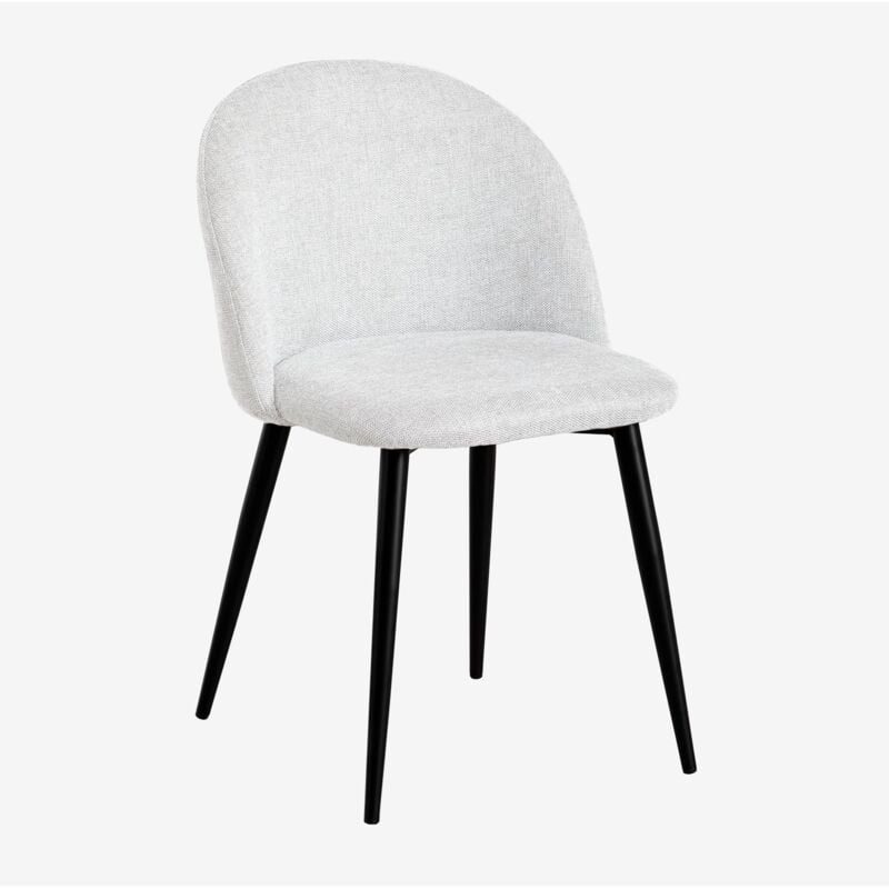 foto del prodotto sklum - sedia da pranzo imbottita e in acciaio kana