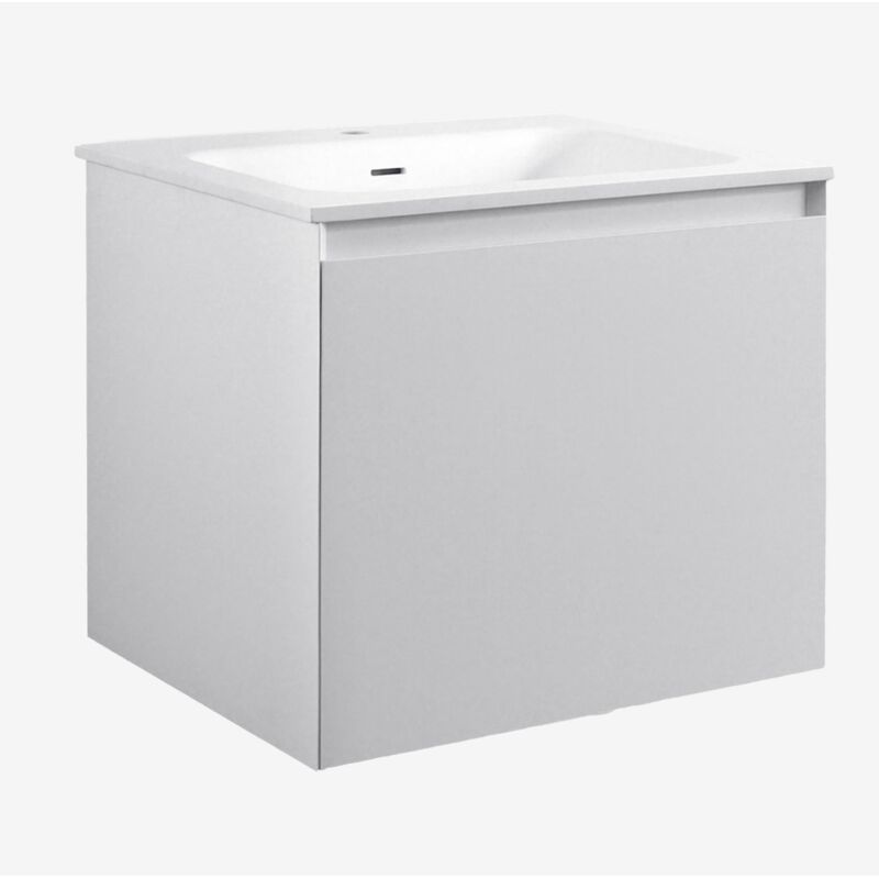 foto del prodotto sklum - set mobili da bagno in legno macrae con lavabo integrato