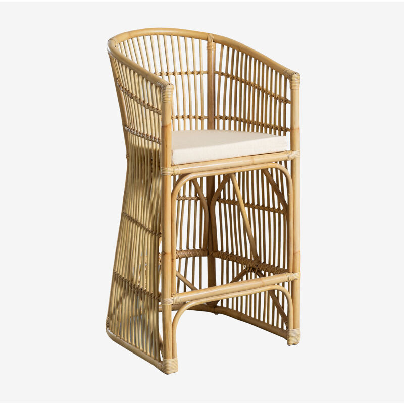 foto del prodotto sklum sgabello alto 70 cm in rattan izabal