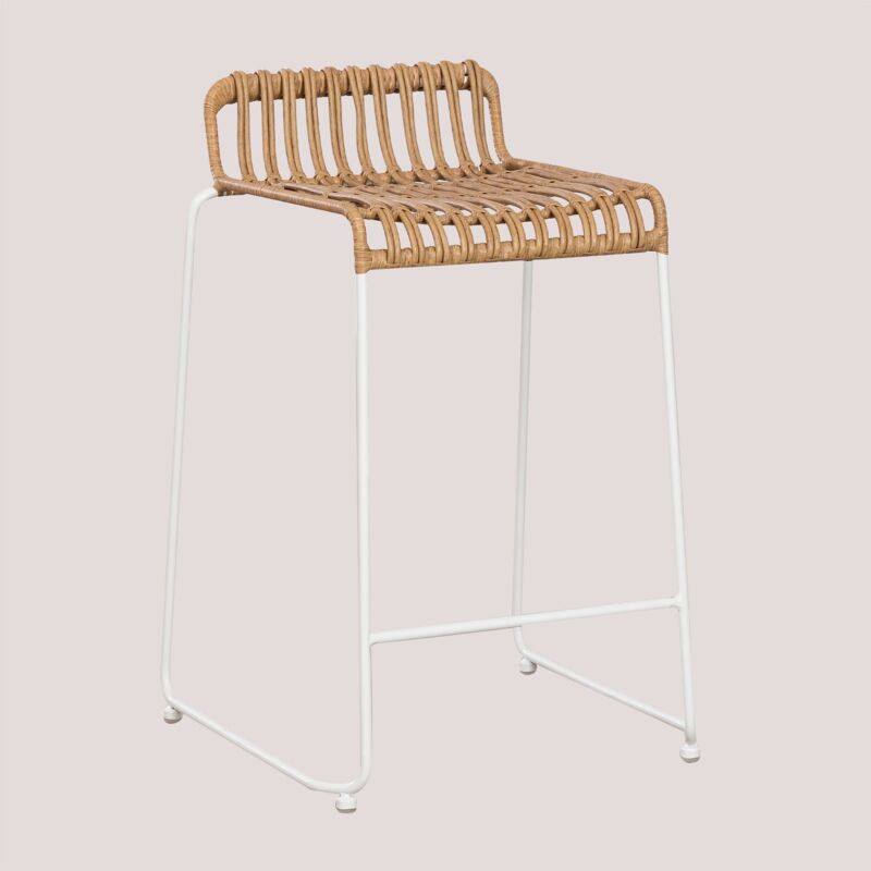 foto del prodotto sklum sgabello da giardino alto aroa in rattan sintetico 77,5 cm 