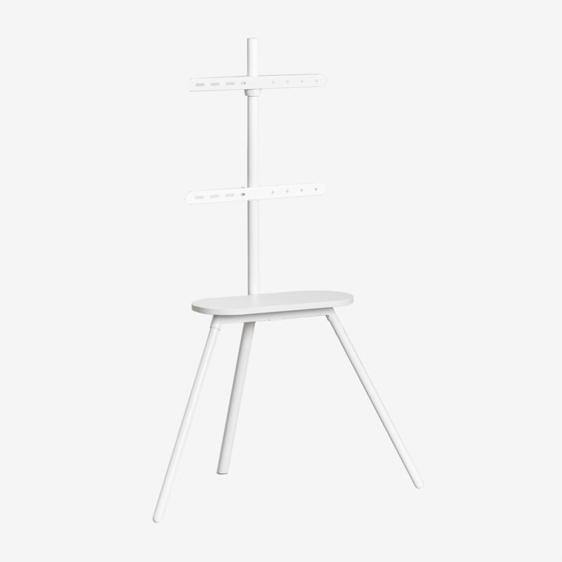 foto del prodotto sklum supporto da pavimento treppiede per tv in acciaio e legno franzier