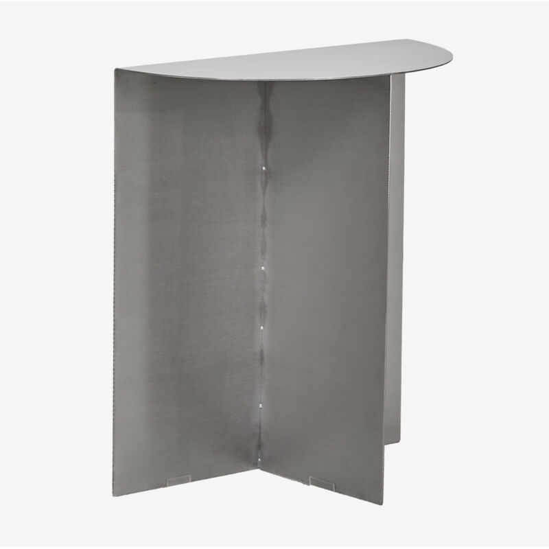 foto del prodotto sklum tavolino 40x20 cm in acciaio inossidabile nadina