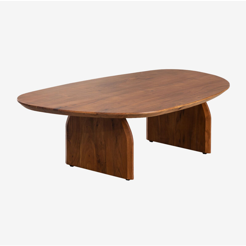 foto del prodotto sklum tavolino da caff in legno di acacia bedum 135x80 cm 