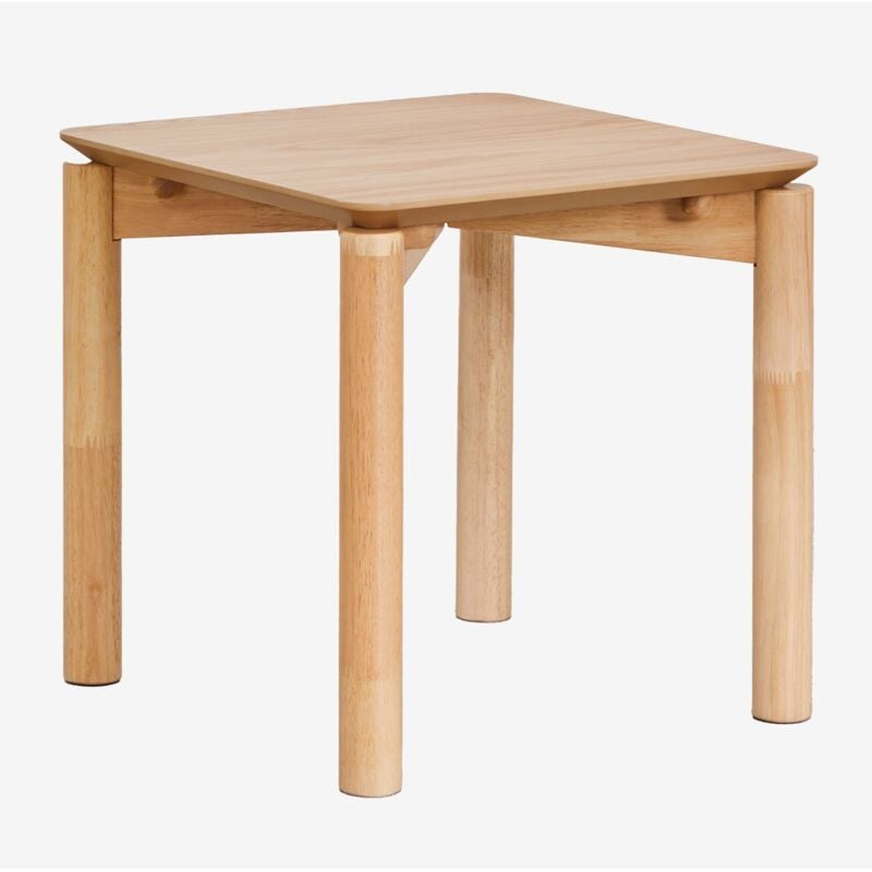 foto del prodotto sklum - tavolino quadrato 50x50 cm in mdf con impiallacciatura in rovere munden