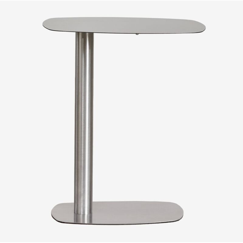 foto del prodotto sklum - tavolino rettangolare 40x25 cm in acciaio inossidabile odelia