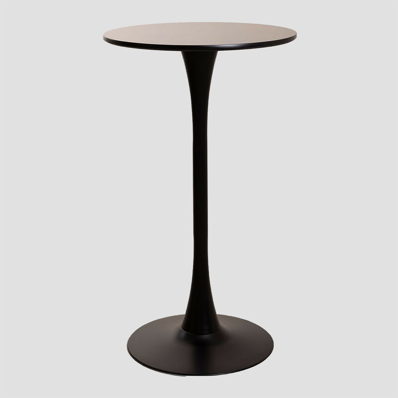foto del prodotto sklum tavolo alto rotondo in mdf e metallo 60 cm ivet style