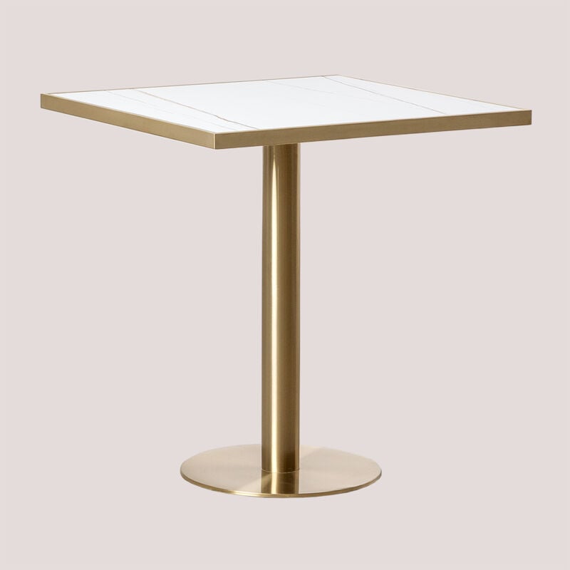 foto del prodotto sklum tavolo bar quadrato in gres 70x70 cm manhattan