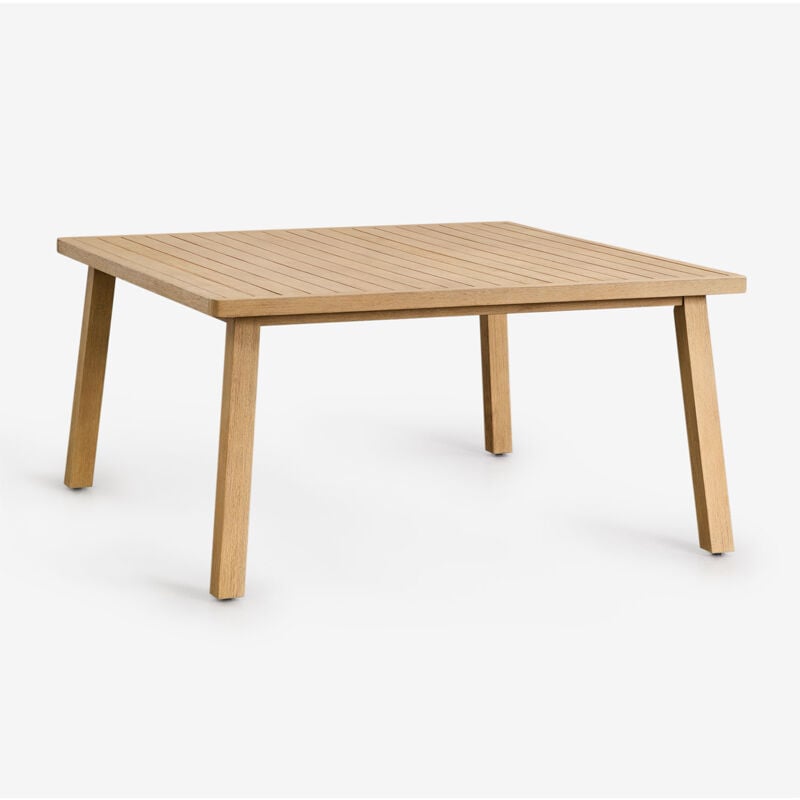 foto del prodotto sklum tavolo da giardino quadrato 150x150 cm in legno di acacia dubai
