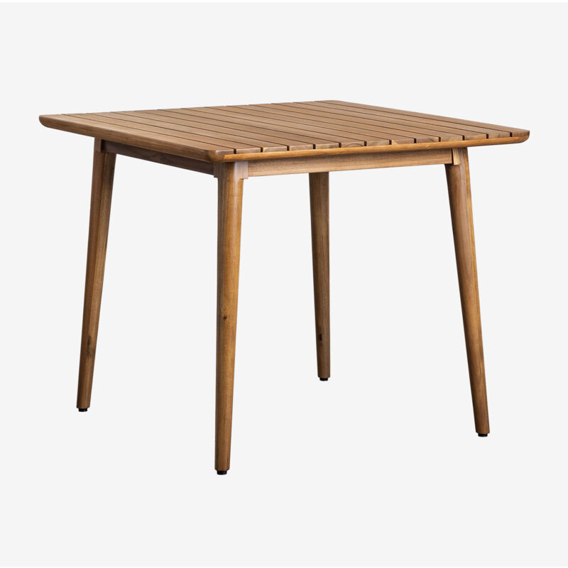 foto del prodotto sklum tavolo da giardino quadrato 90x90 cm in legno di acacia tenay