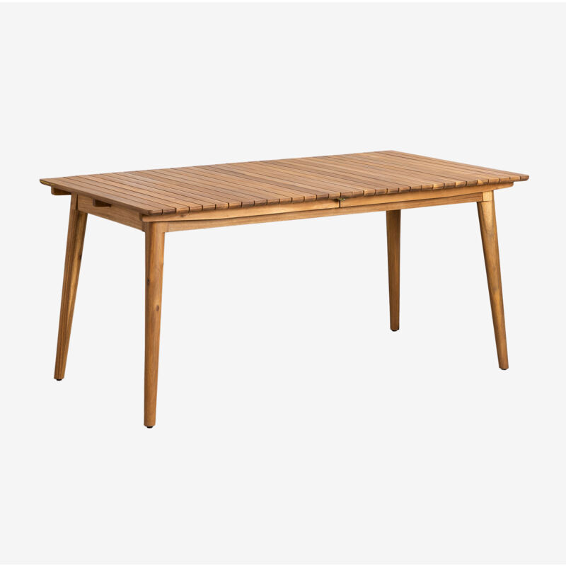 foto del prodotto sklum tavolo da giardino rettangolare 160 210x90 cm allungabile in legno di acacia tenay