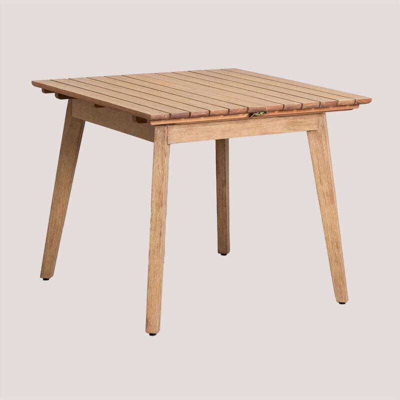 foto del prodotto sklum tavolo da pranzo allungabile rettangolare in legno 90 150x90 cm naele