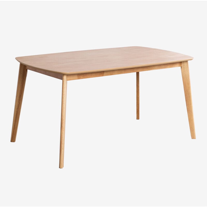 foto del prodotto sklum tavolo da pranzo rettangolare in legno 150x90 cm elba