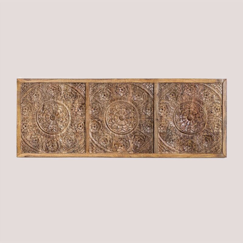 foto del prodotto sklum testiera in legno di mango wiluna per letto da 150 cm 150 cm