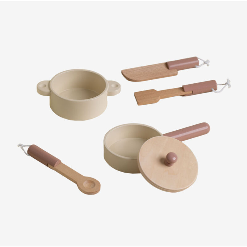 foto del prodotto sklum utensili da cucina in legno drupy kids