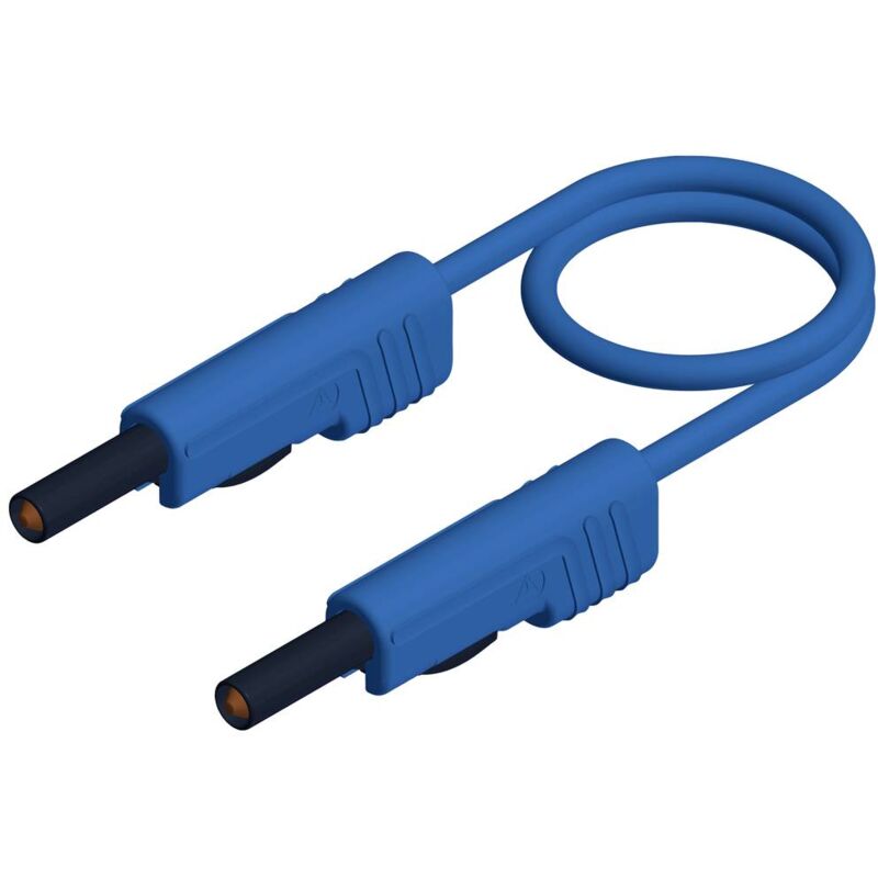 foto del prodotto sks hirschmann mlb 25 1 v bl cavo di misura spina a banana 4 mm spina a banana 4 mm 25.00 cm blu 1 pz.